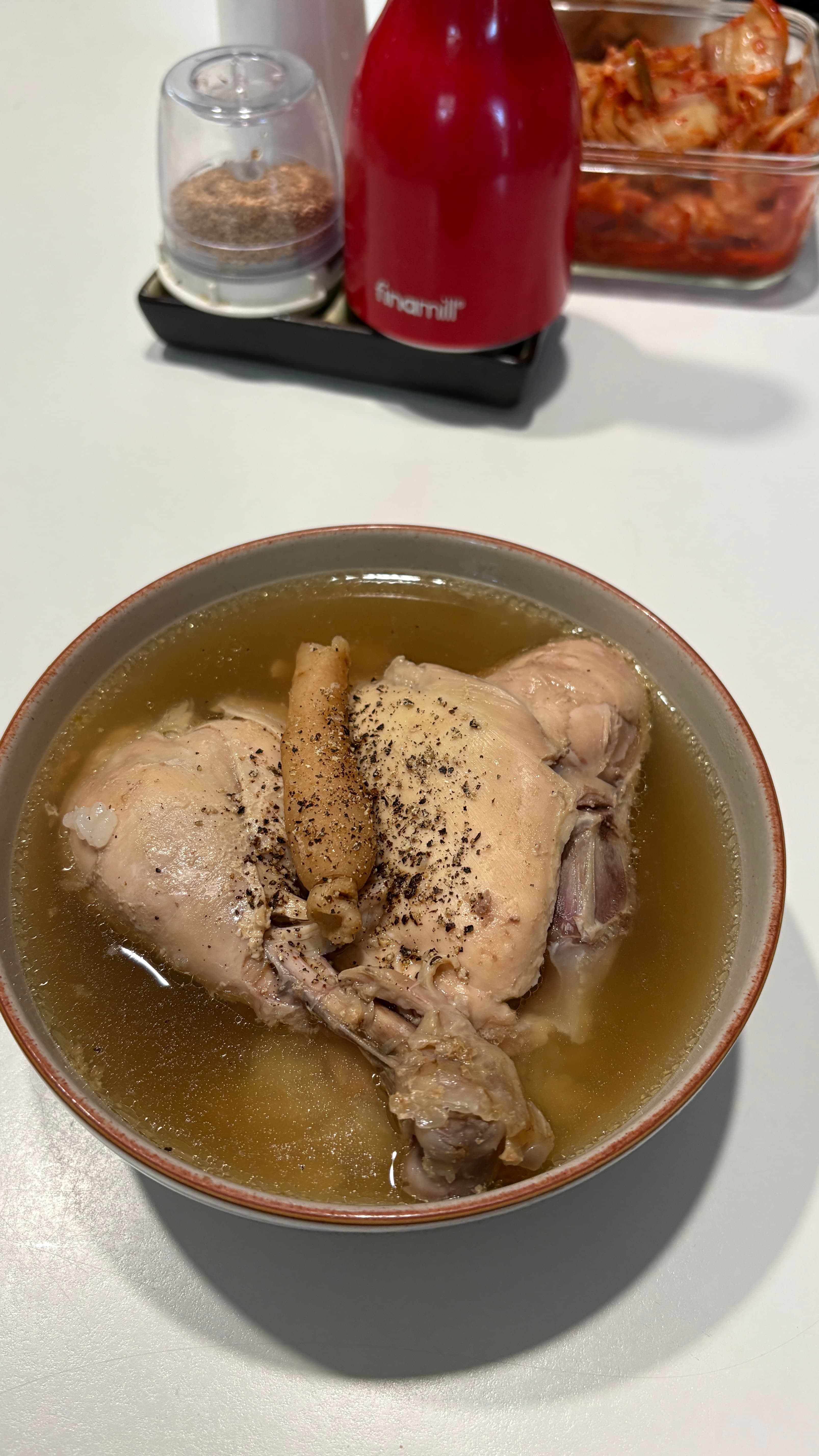 삼계탕 스타일 닭백숙